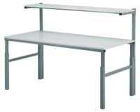 909-7090 RS PRO Workbench, 300kg Max Load, Adjustable Height, 650 → 900 mm, 1080 → 1550 mm x 1800mm x 900mm