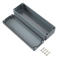 021032080 Rose Polyester Standard Series Grey Glass Fibre Reinforced Polyester Enclosure, IP66, IK08, Grey Lid, 320 x 100 x 81mm