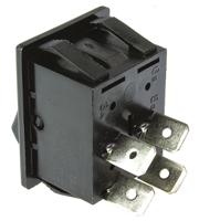 c1350alaab Arcolectric (Bulgin) Ltd DPST, On-Off Rocker Switch Panel Mount