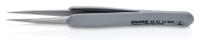 92-21-14-esd Knipex 130 mm, Stainless Steel, Fine, Straight, ESD Tweezers