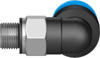 qsml-m5-6-100 Festo Elbow Threaded Adaptor, M5 Male to Push In 6 mm, Threaded-to-Tube Connection Style, 130772
