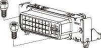 74320-9010 Molex MicroCross 74320 29 Way Right Angle Through Hole D-sub Connector Socket, 1.91mm Pitch