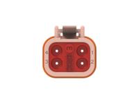 dt06-4s-te09 TE Connectivity, DT06-4S Automotive Connector Socket Brown Cable 4 Way, Cable Termination DT06-4S-TE09
