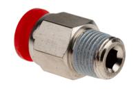 c01250618 Norgren Straight Threaded Adaptor, Push In 6 mm to R 1/8, Threaded-to-Tube Connection Style