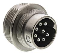 c09131w0081002u Amphenol C 091 D Series, 8 Pole Din Plug Plug, 5A, 100 V ac/dc IP67