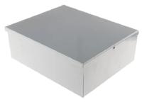 266-4959 RS PRO Grey Steel Enclosure, Grey Lid, 249 x 205 x 89mm