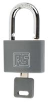 827-4391 RS PRO Key Brass Padlock, 6mm Shackle, 43mm Body