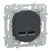 s340407 Schneider Electric Straight, Screw, Socket- Dual Port Type Type A USB A IP20 USB Connector