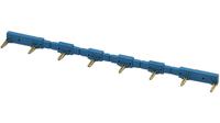09508 Finder, 95 Jumper Link Male Right Angle Blue Jumper Link 8 Way 1 Row 15.8mm Pitch