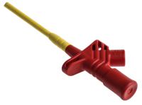 972309101 Hirschmann Test & Measurement Red Hook Clip with , 20A, 1000V ac/dc, 4mm Socket