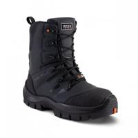 monm342 Gaston Mille MONM3 Black Fibreglass Toe Capped Men's Safety Boots, UK 7, EU 42