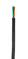 236-9233 RS PRO Multi-Core Industrial Cable, 4 Cores, 0.5 mm² 20 AWG, Unscreened, 100 m, Black Polyvinyl Chloride Sheath