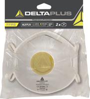 m2fp2v Delta Plus CONFORT Series Disposable Respirator, FFP2, Valved, Moulded