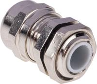 831-9012 RS PRO Metallic Nickel Plated Brass Cable Gland, M12 Thread, 3mm min., 6.5mm max., IP68