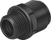 cq-12-18 Festo CQ Series Straight Tube-to-Tube Adaptor, G 1/2 Male to Push In 18 mm, Tube-to-Tube Connection Style, 177685