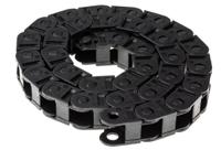 100150380 Igus 10, e-chain Black Cable Chain - Flexible Slot, W26 mm x D23mm, L1m, 38 mm Min. Bend Radius, Igumid G