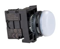 78639225-m22-l-wm22-am22-led230-w Eaton, RMQ Titan M22 White LED Pilot Light, 22mm Cutout, IP69K, Round, 85 → 264V ac