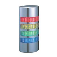 we-402fb-rygb Patlite WE Series Clear Buzzer Signal Tower, 4 Lights, 24 V ac/dc, Wall Mount