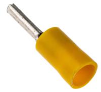 208-2559 RS PRO Insulated, Tin Crimp Pin Connector, 2.5mm² to 6mm², 12AWG to 10AWG, 2.6mm Pin Diameter, 15mm Pin Length, Yellow