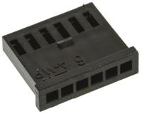 280360 TE Connectivity, AMPMODU MOD II Female Connector Housing, 2.54mm Pitch, 6 Way, 1 Row