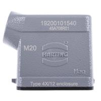 19200101540 HARTING Han A Heavy Duty Power Connector Hood, M20 Thread, Side Entry