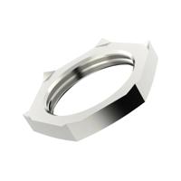 52103360 Lapp Silver Nickel Plated Brass Cable Gland Locknut, M50 Thread