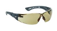 rushptwi Bolle Safety RUSH+ Anti-Mist Safety Glasses, Bronze PC Lens, Vented