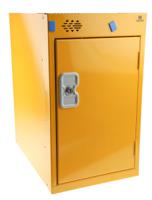 763-464 RS PRO 1 Door Steel Yellow Locker, 480 mm x 300 mm x 450mm