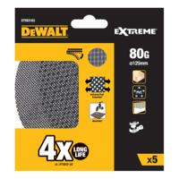 dtm3103-qz DeWALT DTM31 Silicon Carbide Sanding Disc, 125mm, 80 Grit, 5 in pack