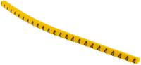 901-10348 HellermannTyton Helagrip Slide On Cable Markers, Black on Yellow, Pre-printed "4", 1 → 3mm Cable,