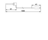tla-107 Teishin Electric Crocodile Clip Lead, Red/Black, 1m Lead Length