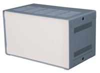 188-1338 RS PRO Grey Extruded Aluminium Enclosure, IP30, Grey Lid, 279 x 305 x 175mm