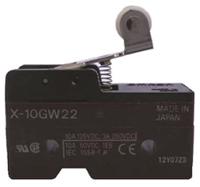 x-10gq Omron Plunger Limit Switch, NO/NC, IP00, SPDT, Thermosetting Resin Housing, 10A Max