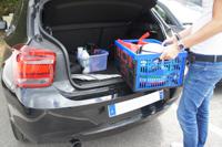 bp320bl Viso 30L Blue PP Medium Folding Crate, 235mm x 475mm x 350mm