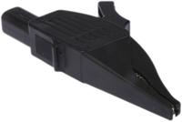 669575-21 Staubli Crocodile Clip 4 mm Connection, Brass Contact, 32A, Black