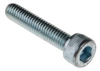 483-8348 RS PRO Bright Zinc Plated Steel Hex Socket Cap Screw, DIN 912, M6 x 30mm