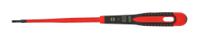 be-8220sl Bahco Slotted Insulated Screwdriver, 0.5 Tip, 100 mm Blade, VDE/1000V, 203 mm Overall