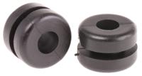633-02100-hv1210-pvc-fr-bk HellermannTyton HV Black PVC 9mm Cable Grommet for Maximum of 6mm Cable Dia. 633-02100 HV1210-PVC-FR-BK
