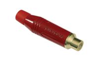 acjr-red Amphenol Industrial Red Cable Mount RCA Socket, Gold, 10A
