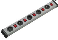 0202x02052301b Bodo Ehmann Type E - French 5 Gang Power Distribution Unit, 1.5m Cable, 16A, 250 V