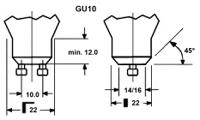 30372 Sylvania RefLED Platinum Retro ES50 GU10 LED Bulbs 2.2 W, 4000K, Cool White