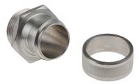 7tca297070r0048-gfms0505 Kopex Straight, Conduit Fitting, 25mm Nominal Size, M25, 316 Stainless Steel, Metallic IP40 rating