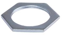621-130 RS PRO Silver Steel Cable Gland Locknut, M32 Thread
