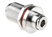 r161325000w Radiall, Jack Panel Mount N Connector, 50Ω, Clamp Termination, Straight Body