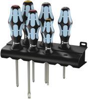 05032063001 Wera Phillips; Pozidriv; Slotted Screwdriver Set, 6-Piece