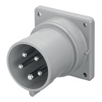 2431697 Scame IP44 Red Panel Mount 3P + N + E Industrial Power Plug, Rated At 16A, 415 V