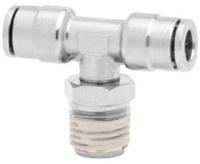 101670418 Norgren PNEUFIT 10 Series Straight Threaded Adaptor, R 1/8 Male to Push In 4 mm, Threaded-to-Tube Connection Style