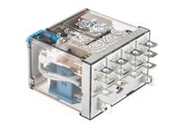 563490240040 Finder Plug In Power Relay, 24V dc Coil, 12A Switching Current, 4PDT