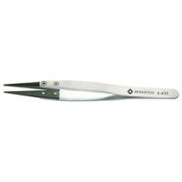 5-433 Bernstein 125 mm, Stainless Steel, Flat, ESD Tweezers