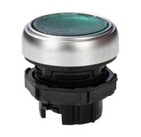 lpcbl103 Lovato Platinum Series Green Illuminated Spring Return Push Button, 22mm Cutout, IP66, IP67, IP69K